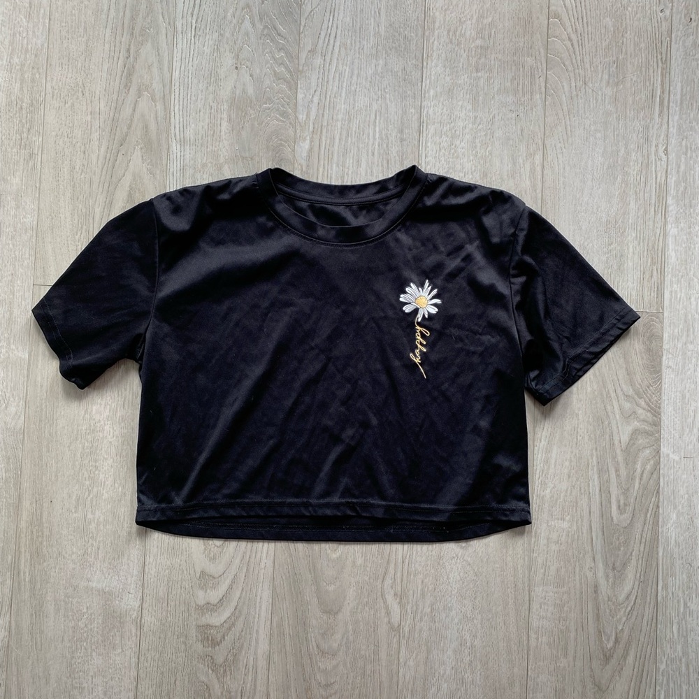 SHEIN Black Crop Top